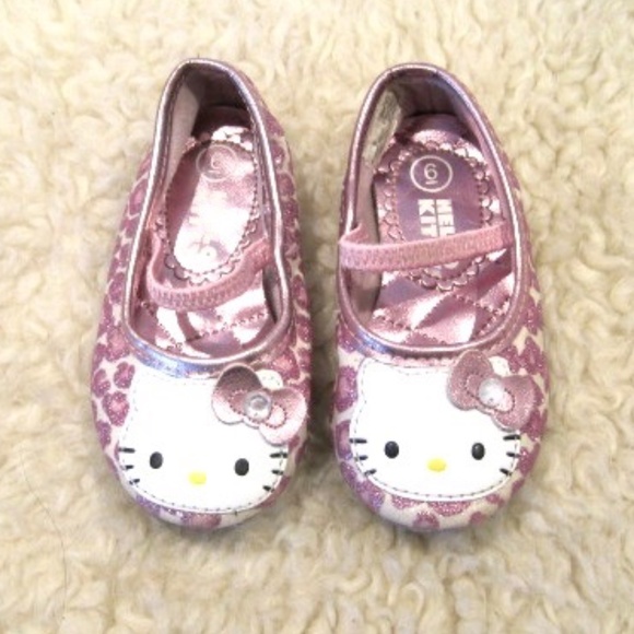 Hello Kitty Mary Jane Toddler Ballet Flats By Sanrio - Picture 1 of 7